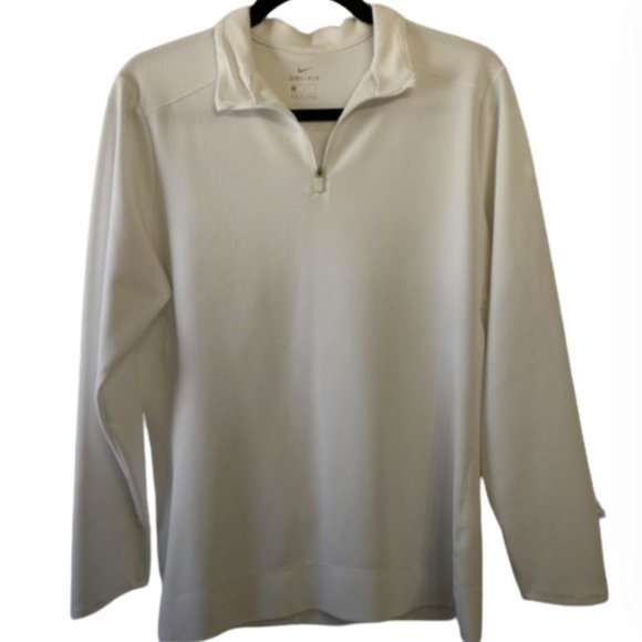 Nike Tops - Nike Dri-Fit 1/4 Zip - L white